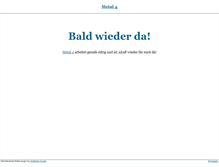 Tablet Screenshot of metal4.de